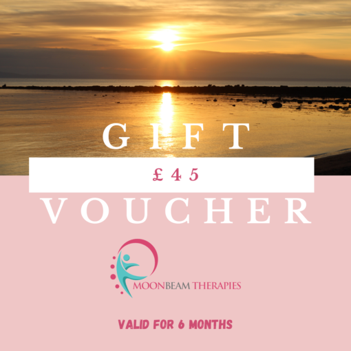 Moonbeam Therapies and Training-Voucher-£45 Contains picture of the sun setting over the sea